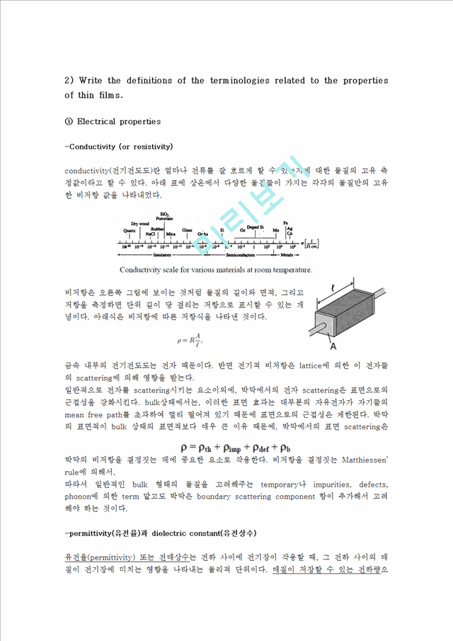 [공학]thin film[박막] 여러가지 특성 정리.hwp